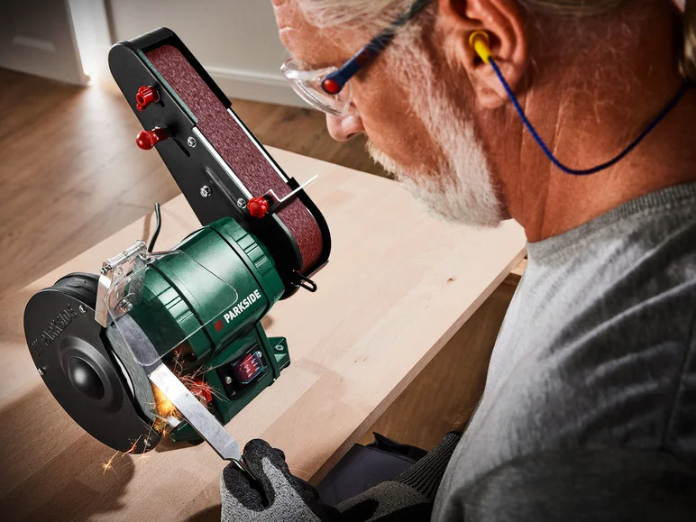 PARKSIDE® Ponceuse stationnaire à bande PSBS 240 C2. 240 W