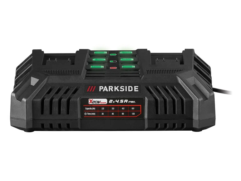 PARKSIDE® Chargeur de batterie double PDSLG 20 B. 2 x 4.5 A. 20 V