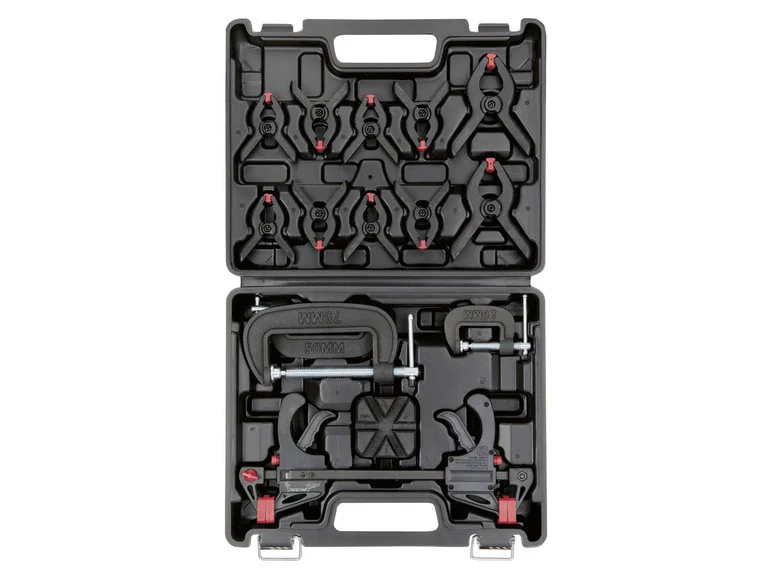 PARKSIDE® Set de pinces de serrage et serre-joints. 16 pièces