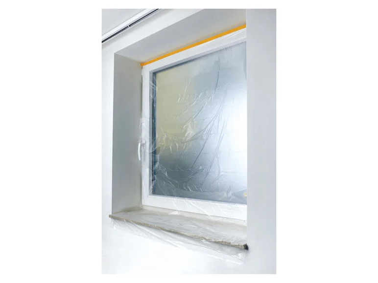 PARKSIDE PERFORMANCE® Film de masquage avec ruban adhésif et cutter. 1.4 x 25 m