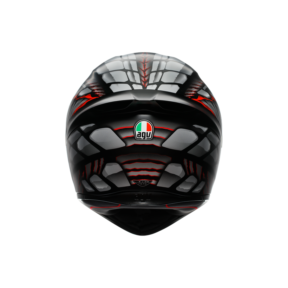 K1 S E2206 - LYZARD MATT BLACK/GREY/RED