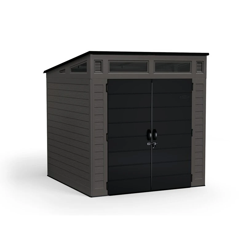 Modern 7ft 2.5in x 7ft 3.5in x 7ft 5.5in Resin Storage Shed