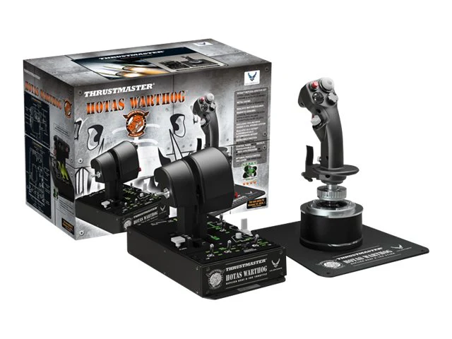Thrustmaster HOTAS Warthog Joystick und Gaspedal
