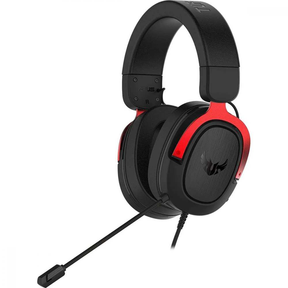 ASUS TUF H3 Gaming-Headset für PC. MAC. PS4 – Rot