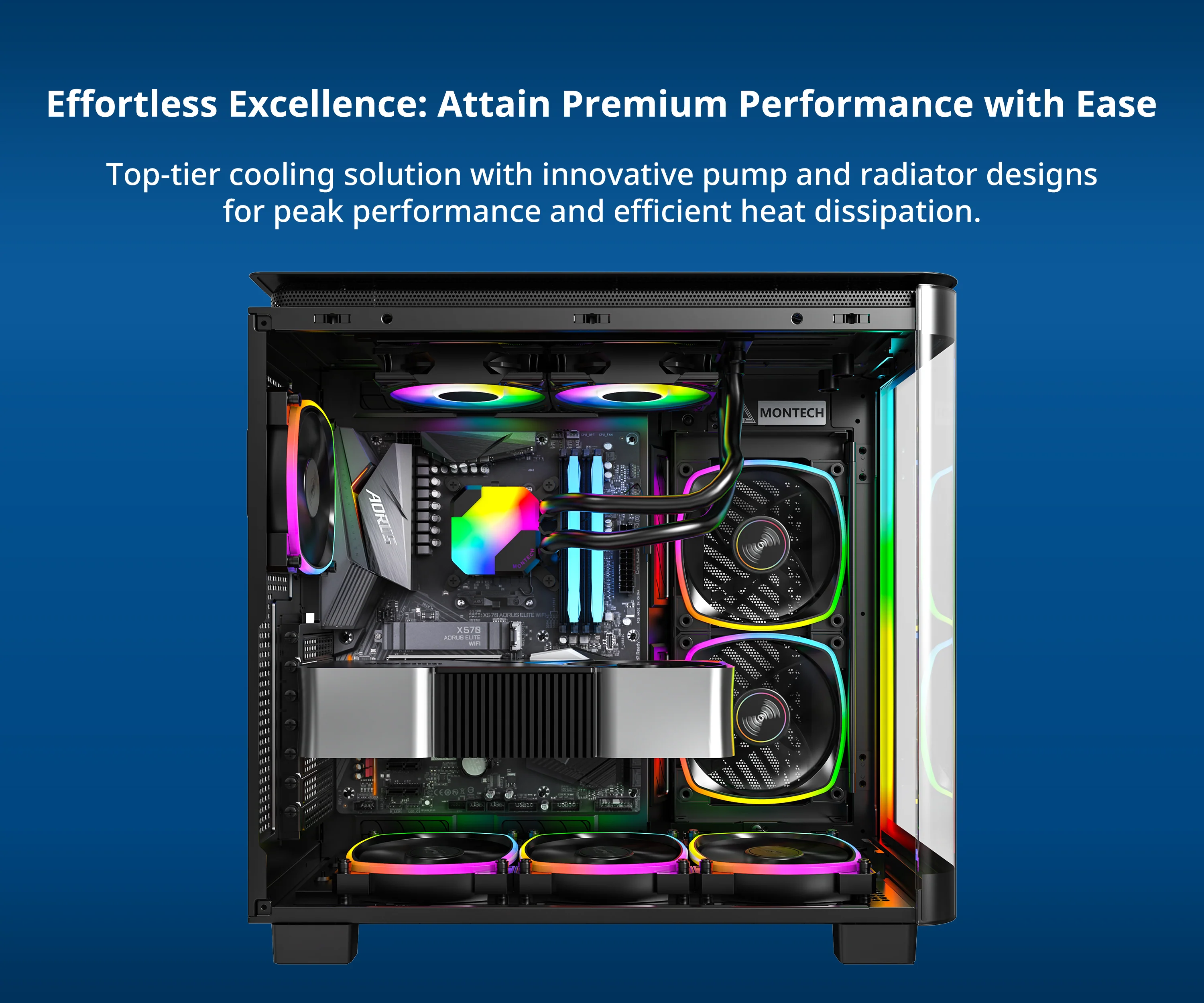 Montech Hyper Flow ARGB 240 AIO. Black