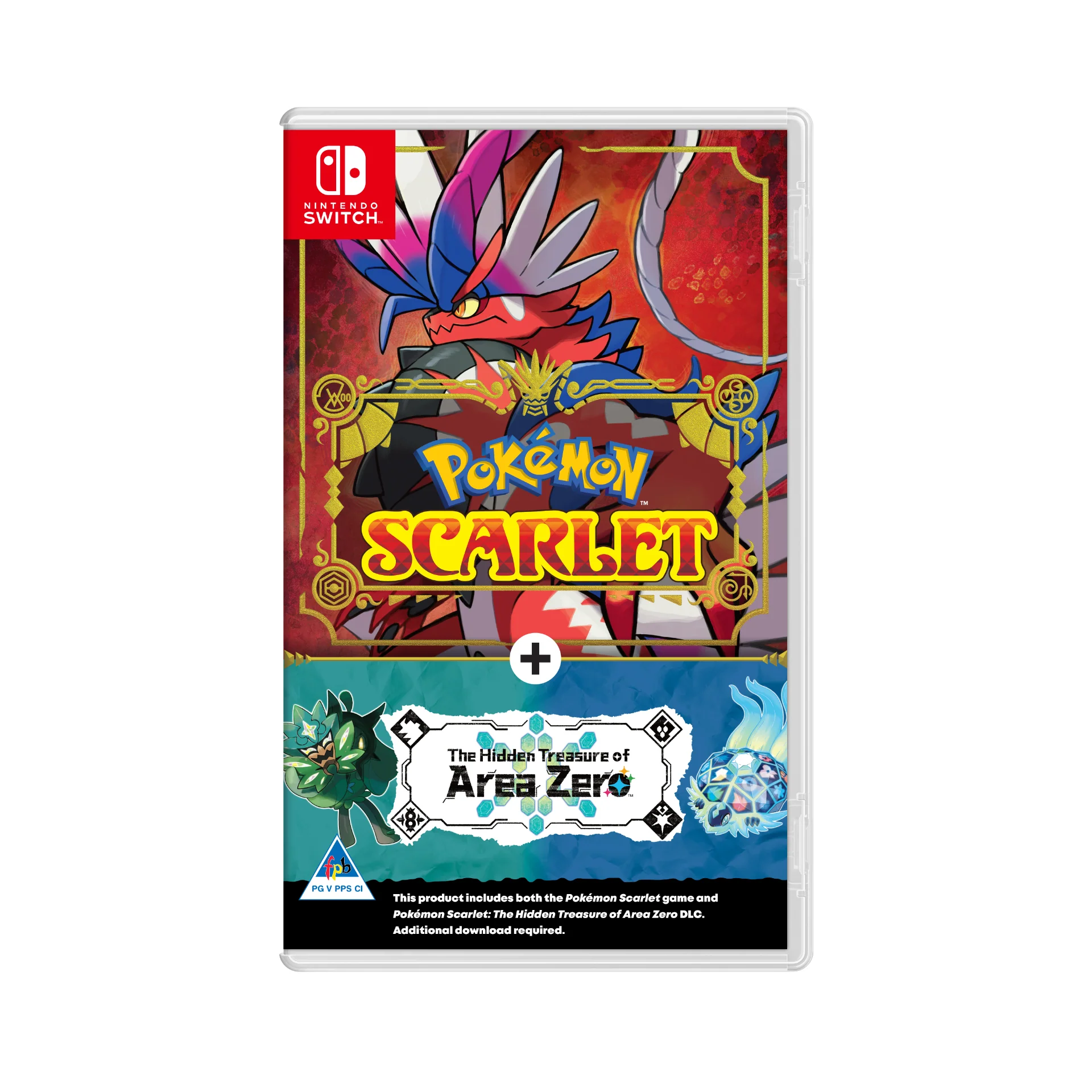 Pokemon Scarlet + The Hidden Treasure of Area Zero - Nintendo Switch
