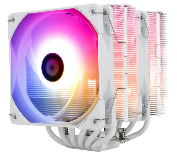 Thermalright Peerless Assasin 120 White ARGB - CPU cooler. dual tower. full white with top plate and ARGB fan