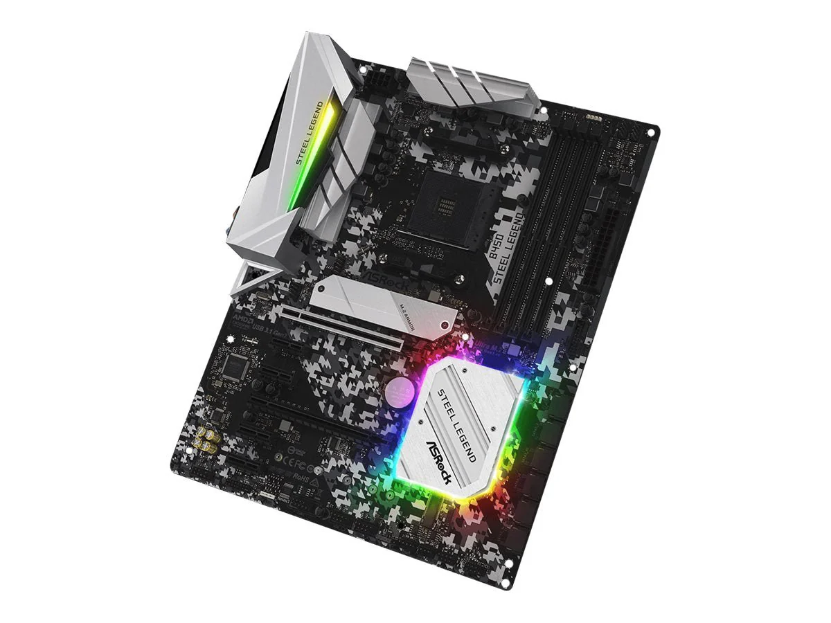 ASRock B450 Steel Legend ATX AM4 AMD B450 - Bundkort
