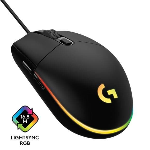 Logitech - G203 LIGHTSYNC Gaming-Maus schwarz