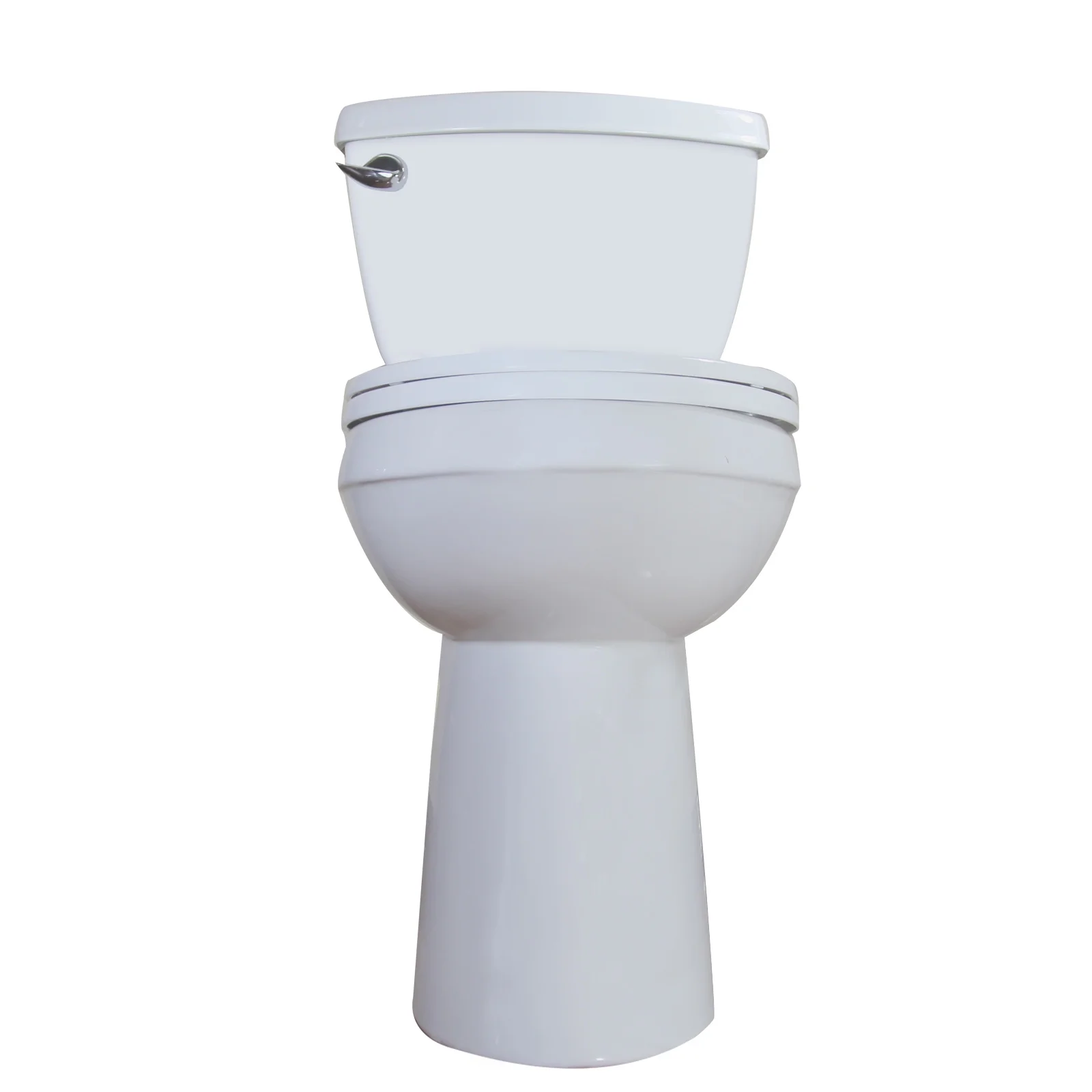 WinZo WZ5888C 21.25-inch Extra Tall Two Piece Toilet Elongated 1.28 GPF Front Flush for Seniors Porcelain White