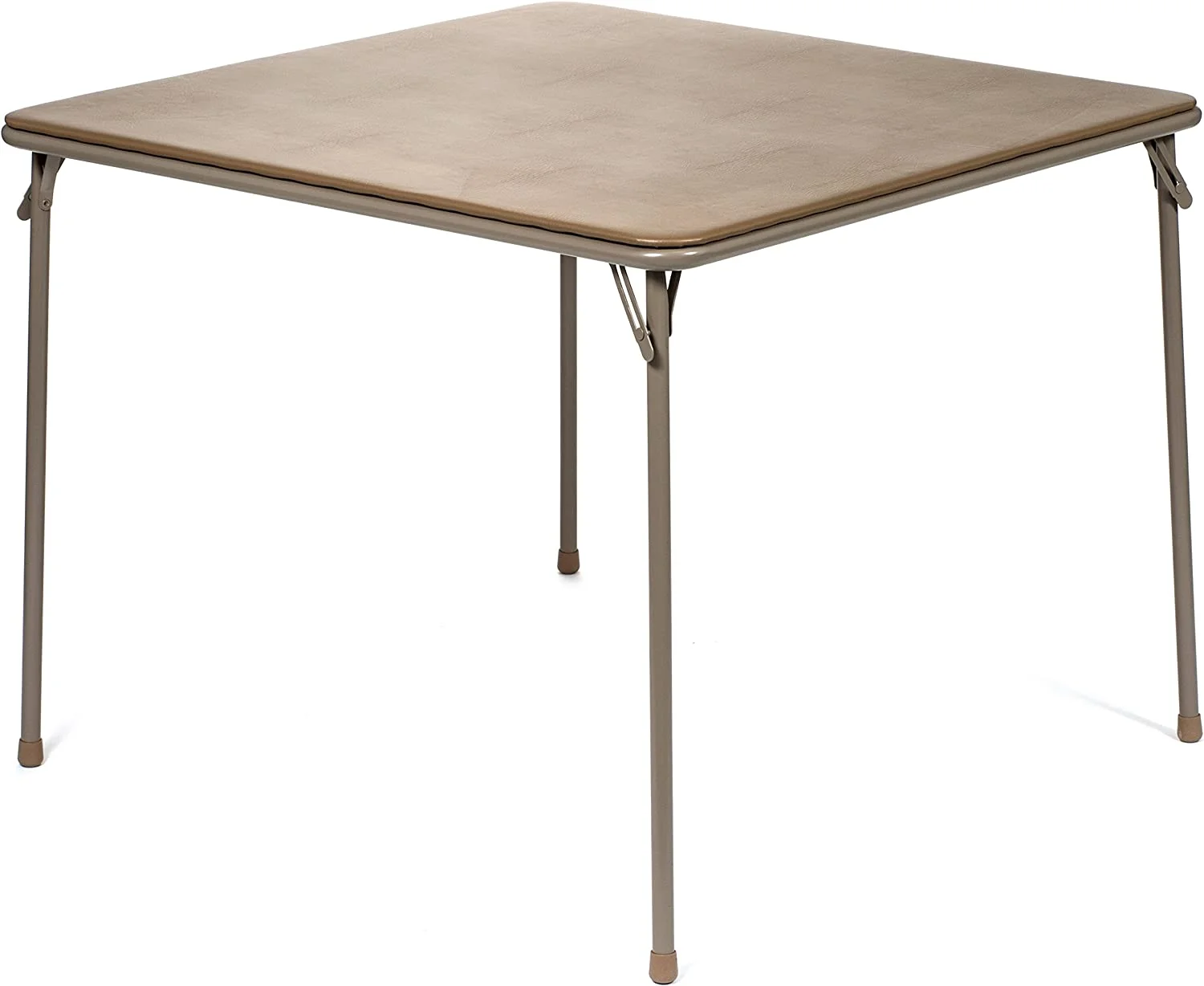 5pc. XL Series 4 Folding Card Table and Triple Braced Vinyl Padded Chair Set, Commercial Quality, Beige, 30