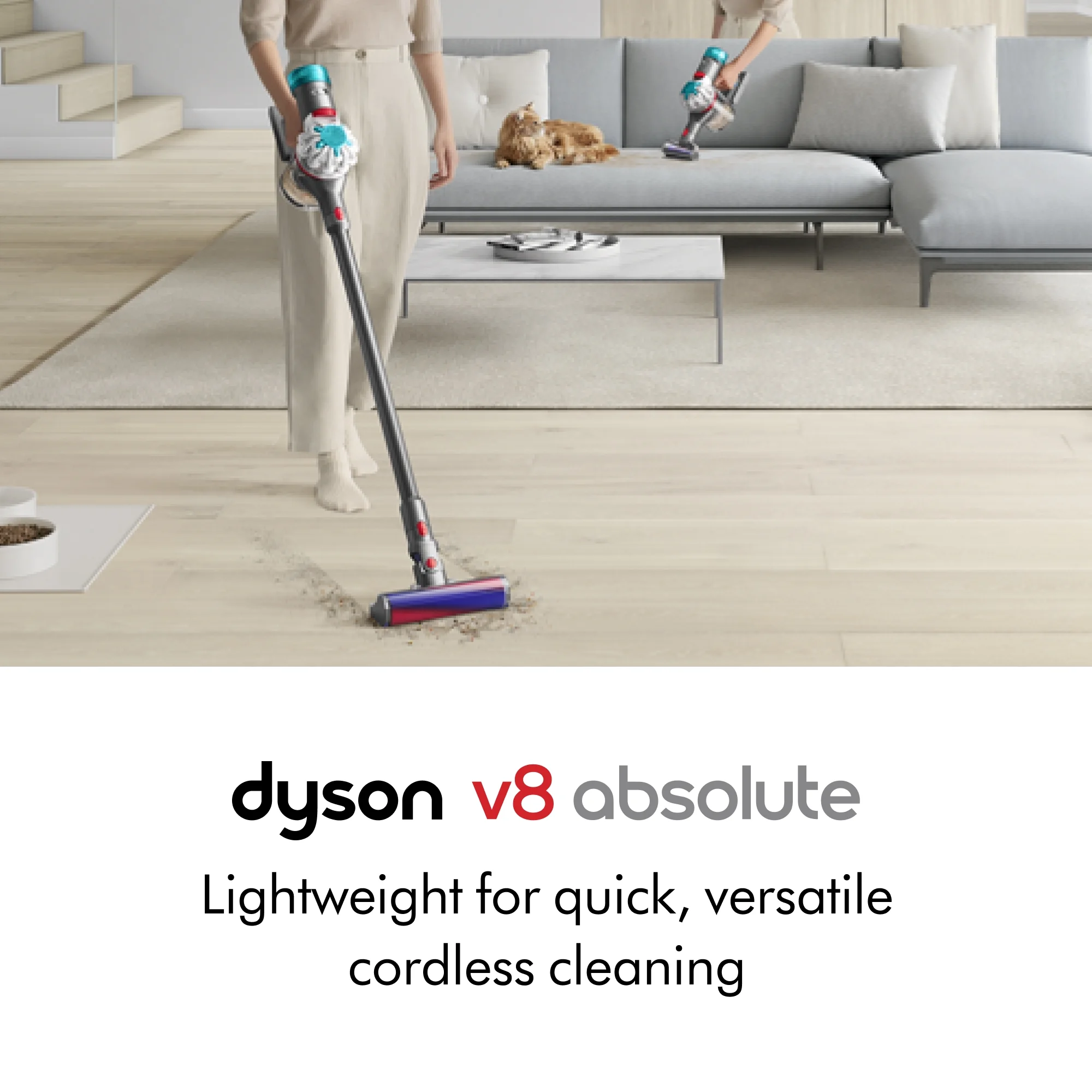 Dyson V8 Absolute Cordless Vacuum | Silver/Nickel | New