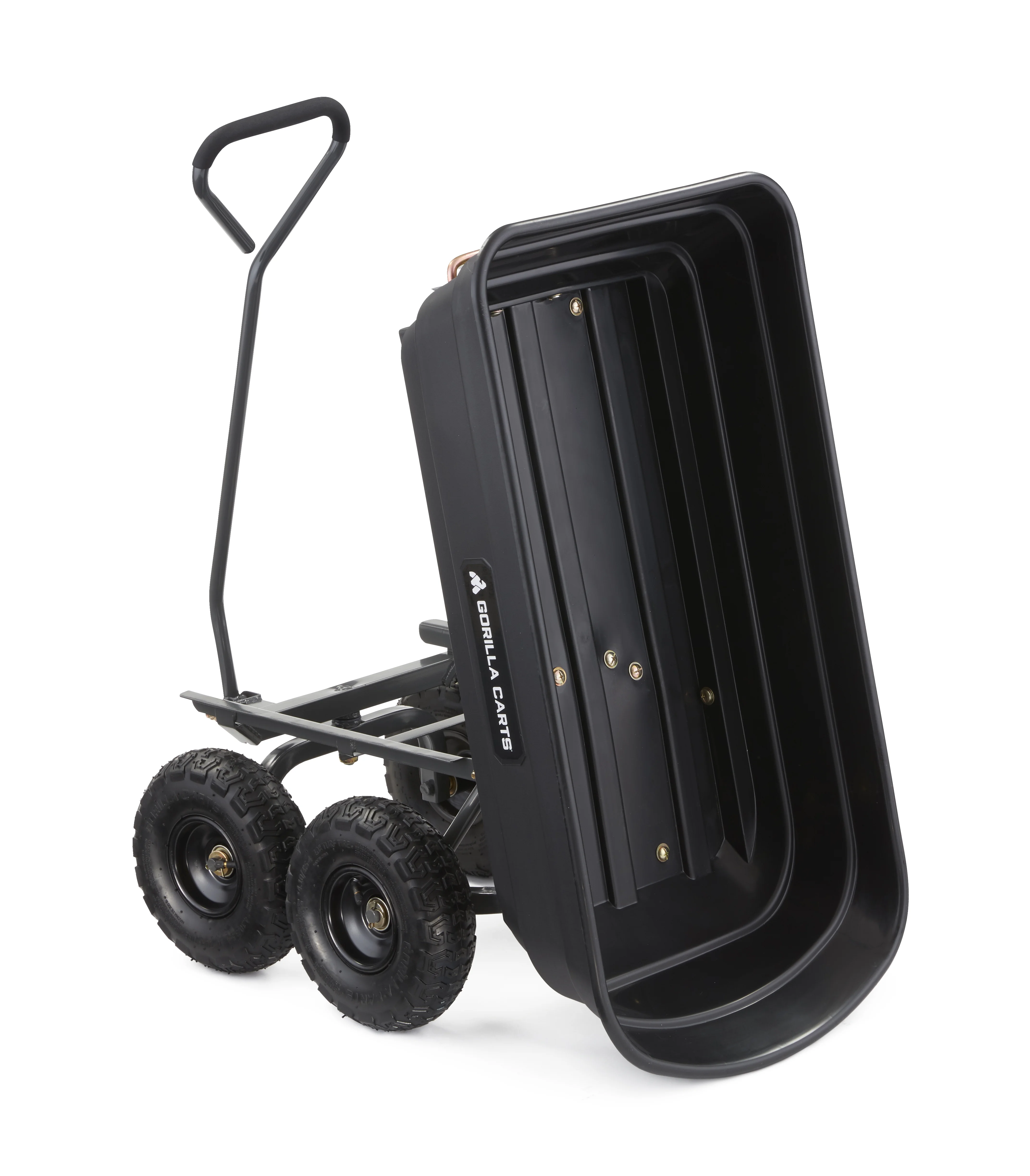 Gorilla Carts GOR4PS 600-lb. Poly Garden Dump Cart with 10